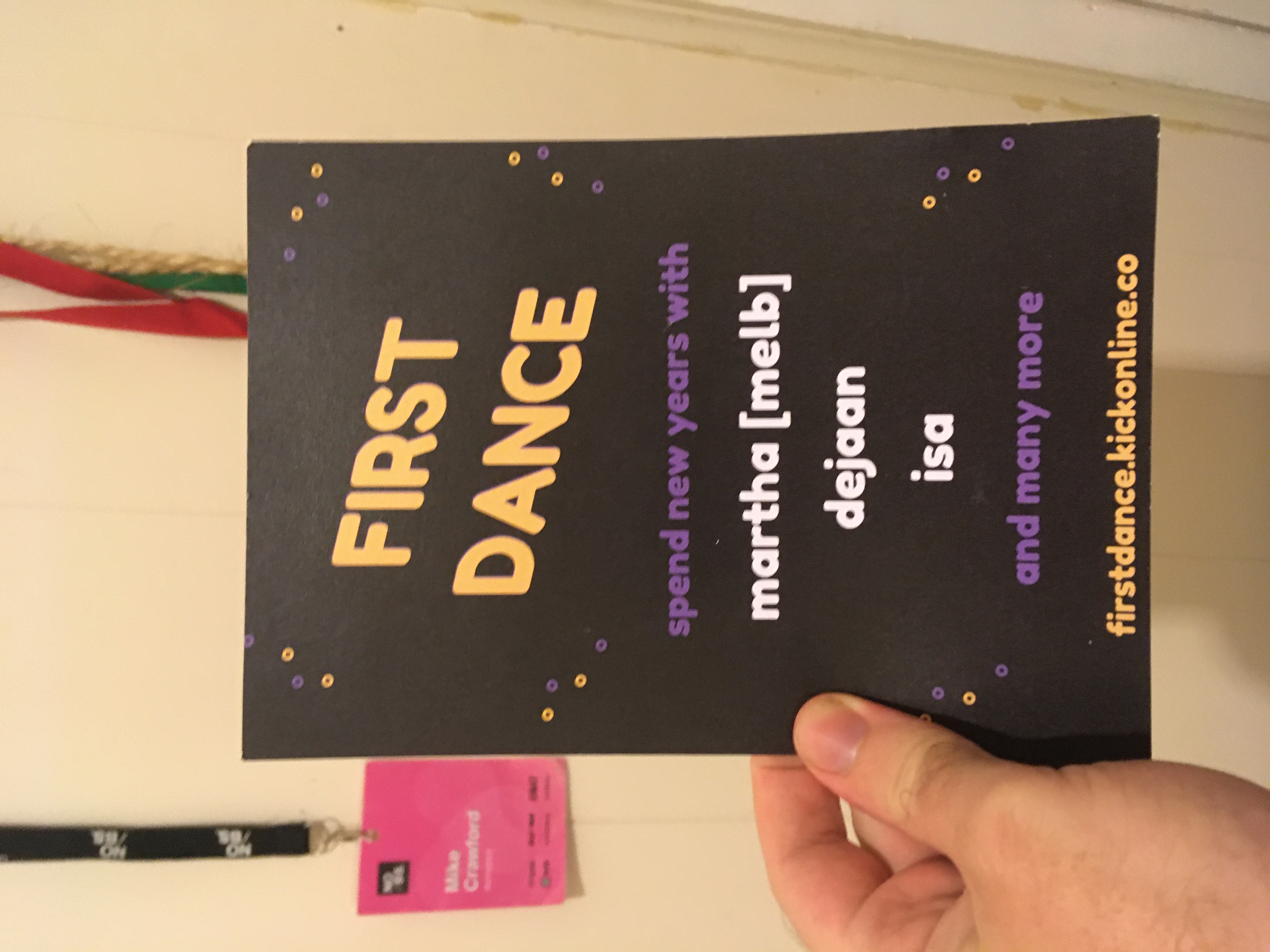 flyer for first dance